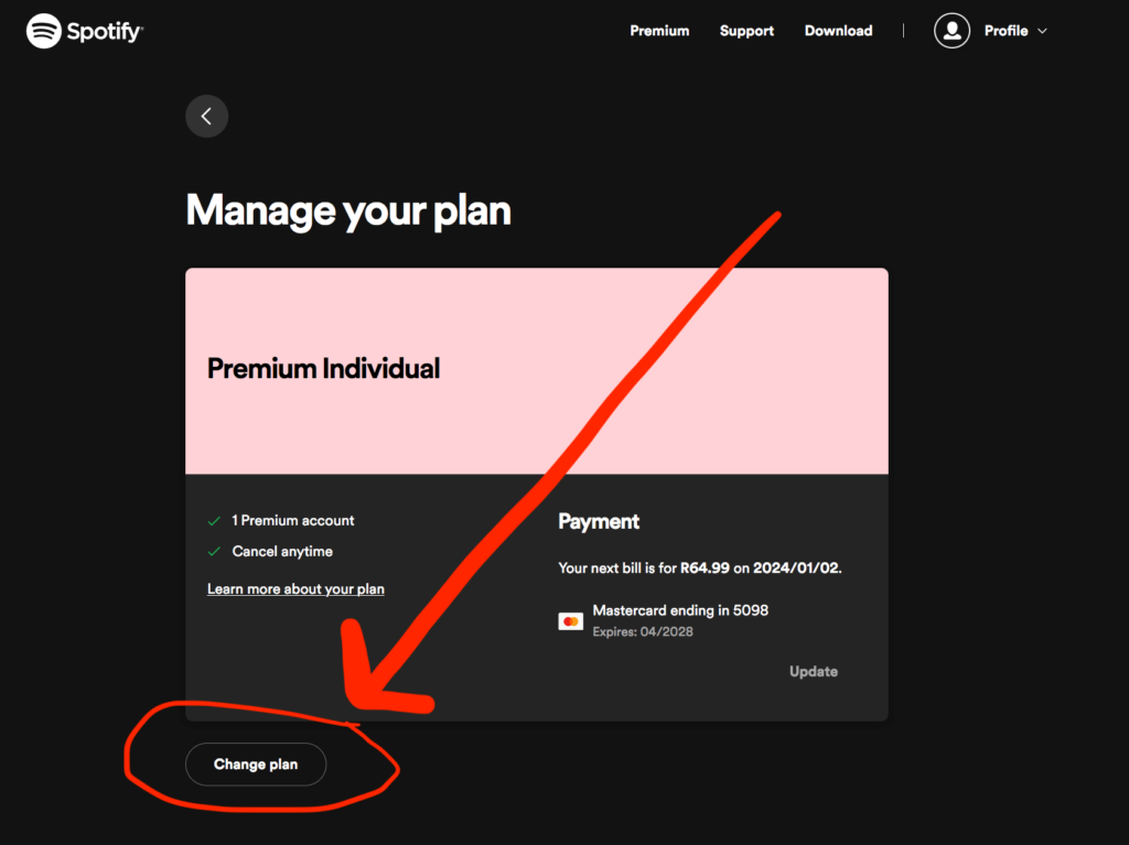 spotify-cancel-step-4-change-plan
