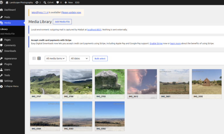 WordPress gallery